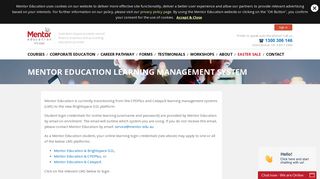 
                            8. Mentor Education Learning Management System