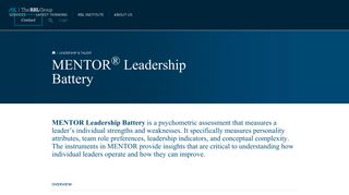 
                            9. MENTOR® Leadership Battery | The RBL Group