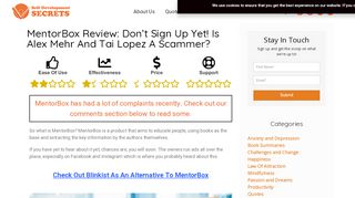 
                            4. MentorBox Review 2019 | Is Alex Mehr A Scammer? Don't Sign Up!