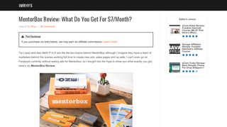 
                            6. MentorBox Review: What Do You Get For $7/Month? Scam or Not?