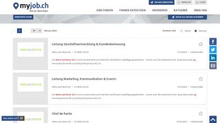 
                            9. Menu and More AG Jobs | myjob.ch