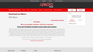 
                            3. Menu - Apache Pizza