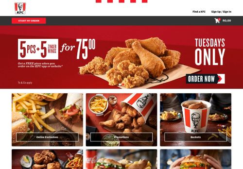 
                            5. Menu - Order KFC Online