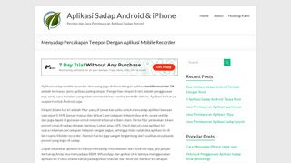 
                            3. Menyadap Percakapan Telepon Dengan Aplikasi Mobile Recorder ...
