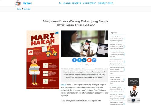 
                            11. Menyelami Bisnis Warung Makan yang Masuk Daftar Pesan Antar Go ...