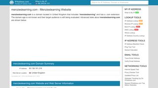 
                            8. Menzieslearning - Menzies Learning: Log in to the site