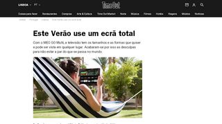 
                            13. MEO GO Multi: este Verão use um ecrã total - Time Out Lisboa