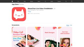 
                            6. MeowChat-Live Video Chat&Match on the App Store - iTunes - Apple