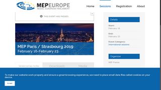 
                            6. MEP Paris / Strasbourg 2019 – MEP