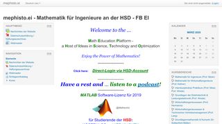 
                            6. mephisto.ei - Mathematik für Ingenieure an der HSD - FB EI