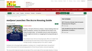 
                            10. meQasa Launches The Accra Housing Guide - Modern Ghana