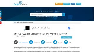 
                            9. MERA BAZAR MARKETING PRIVATE LIMITED - Company ...