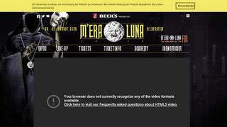 
                            11. M´era Luna Festival in Hildesheim | Bands, Tickets & alle Infos
