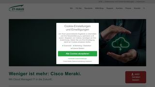 
                            11. Meraki Cloud - IT-HAUS Website - bei IT-HAUS