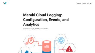 
                            12. Meraki Cloud Logging: Configuration, Events, and Analytics
