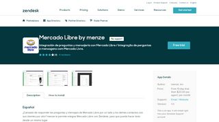 
                            7. Mercado Libre by menze App Integration with Zendesk Support