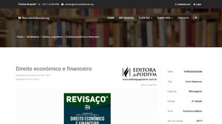 
                            13. MercadoEditorial.org - Direito econômico e financeiro - Editora ...