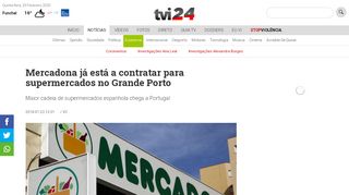 
                            7. Mercadona já está a contratar para supermercados no Grande Porto ...