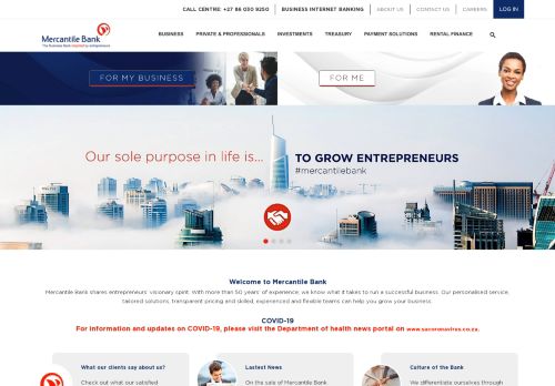 
                            2. Mercantile Bank: Home Page