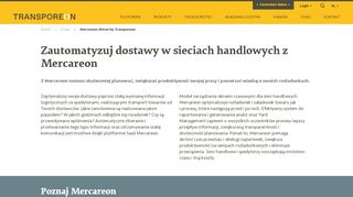 
                            1. MERCAREON: Wydajność i przejrzystość w dostawach towarów