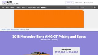 
                            11. Mercedes-Benz AMG GT 2018 Price & Specs | CarsGuide