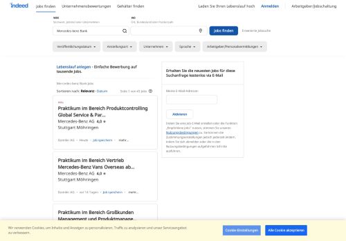 
                            9. Mercedes-benz Bank Jobs - Februar 2019 | Indeed.com