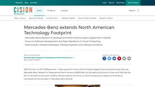 
                            11. Mercedes-Benz extends North American Technology Footprint