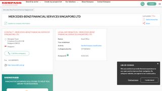 
                            7. Mercedes-benz Financial Services Singapore Ltd, Westgate Tower 1 ...