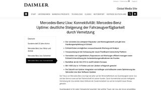 
                            5. Mercedes-Benz Lkw: Konnektivität: Mercedes-Benz Uptime: deutliche ...
