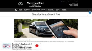 
                            7. Mercedes-Benz mbrace® FAQ | Mercedes-Benz of Hanover