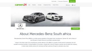 
                            7. Mercedes-Benz South africa Jobs and Vacancies - Careers24
