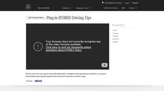 
                            9. Mercedes-Benz USA - Video - Electric Drive - Driving Tips