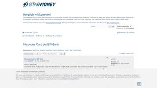 
                            7. Mercedes Card bei BW-Bank - Die StarMoney Community