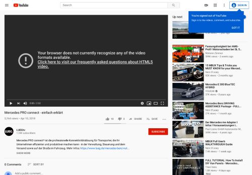 
                            5. Mercedes PRO connect - einfach erklärt - YouTube