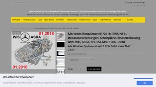 
                            6. Mercedes/Smart WIS, ASRA, EPC SSL MSS 1986 – 01/2018 - EWA-NET