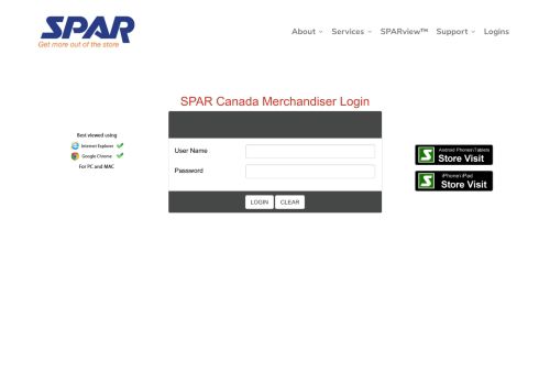 
                            4. Merchandiser Login - Merchandiser Tools Menu - SPAR