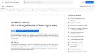 
                            3. Merchant Center-Konto erstellen - Google Merchant Center-Hilfe