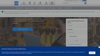 
                            7. Merchant Home Page - American Express