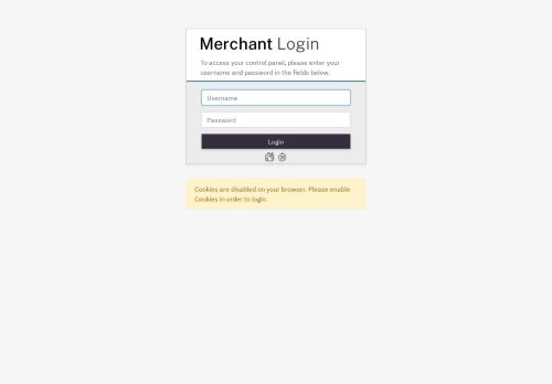 
                            2. Merchant One Gateway Login