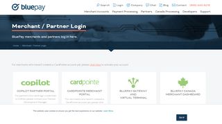 
                            10. Merchant / Partner Login | BluePay
