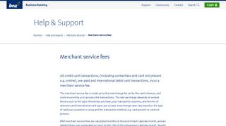 
                            6. Merchant service fees - Business Help and support - BNZ