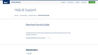 
                            4. Merchant Service Guide - Business Help and support - BNZ