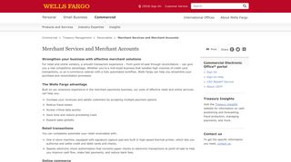 
                            6. Merchant Services and Merchant Accounts – Wells Fargo Commercial