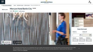 
                            11. Mercure Hotel Berlin City. Book your hotel now! Free Wifi! - Accor Hotels