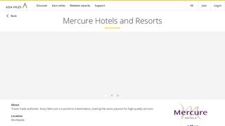 
                            13. Mercure Hotels and Resorts - Asia Miles