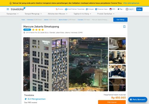 
                            12. Mercure Jakarta Simatupang, Lebak Bulus, Jakarta Selatan ...