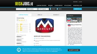 
                            6. Mercury Engineering Jobs and Reviews on Irishjobs.ie