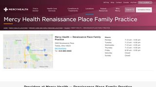 
                            6. Mercy Health — Renaissance Place Family Practice | Mercy Health