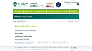 
                            5. Mercy Staff Access - Mercy Iowa City