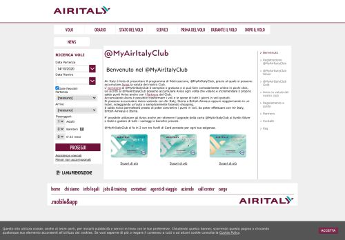 
                            1. Meridiana Club - Benvenuto - Air Italy